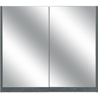  Doratiz Шкаф с зеркалом Крит 80 2711.169 (серый) - Превью изображения №6 — Интернет-магазин Time-Shop