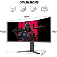 Игровой монитор Koorui 34E6UC - Превью изображения №6 — Интернет-магазин Time-Shop