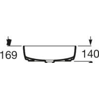 Умывальник Roca Inspira Soft 37x37 [327502000] - Превью изображения №3 — Интернет-магазин Time-Shop