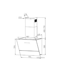 Кухонная вытяжка Grand Lester GC 90 (белый) - Превью изображения №8 — Интернет-магазин Time-Shop
