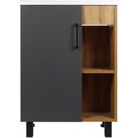  Doratiz Тумба под умывальник Лофт 9912.016 (графит/ватан) - Превью изображения №2 — Интернет-магазин Time-Shop