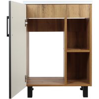  Doratiz Тумба под умывальник Лофт 9912.016 (графит/ватан) - Превью изображения №3 — Интернет-магазин Time-Shop