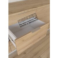 Готовая кухня Интермебель Микс Топ-35 2.0м без столешницы (графит серый/дуб крафт золотой) - Превью изображения №6 — Интернет-магазин Time-Shop