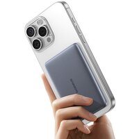 Внешний аккумулятор Baseus PicoGo AM41 Ultra-Slim Magnetic Power Bank 5000mAh (серый) - Превью изображения №4 — Интернет-магазин Time-Shop