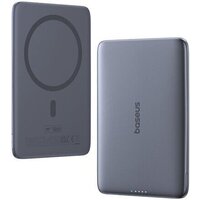 Внешний аккумулятор Baseus PicoGo AM41 Ultra-Slim Magnetic Power Bank 5000mAh (серый) - Превью изображения №3 — Интернет-магазин Time-Shop