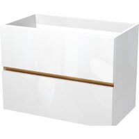 ЗОВ Тумба под умывальник Лира 100 L100MW0MWGVG (белый глянец)