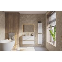  ЗОВ Тумба под умывальник Лира 100 L100MW0MWGVG (белый глянец) - Превью изображения №3 — Интернет-магазин Time-Shop