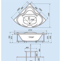 Ванна Triton Троя Гидро 150x150 - Превью изображения №4 — Интернет-магазин Time-Shop