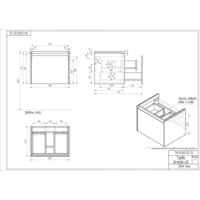  Cersanit Тумба под умывальник Grande 60 Como 60 64309 (бежевый) - Превью изображения №9 — Интернет-магазин Time-Shop