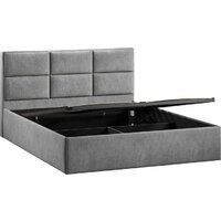 Кровать Трия Стелла Тип 1 160x200 (микровелюр Wellmart Silver) - Превью изображения №2 — Интернет-магазин Time-Shop