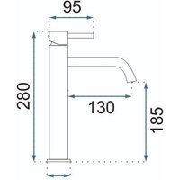 Смеситель Rea Lungo REA-B6321 (розовое золото) - Превью изображения №6 — Интернет-магазин Time-Shop