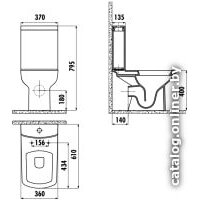 Бачок для унитаза Creavit Lara YD.SET.032.05 - Превью изображения №2 — Интернет-магазин Time-Shop