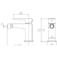 Смеситель Omnires Parma PM7420BL - Превью изображения №2 — Интернет-магазин Time-Shop