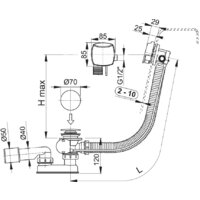 Сифон Alcaplast A564KM1 - Превью изображения №2 — Интернет-магазин Time-Shop