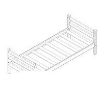 Кровать Мебельград Соня вариант 1 (массив сосны лаванда) - Превью изображения №2 — Интернет-магазин Time-Shop