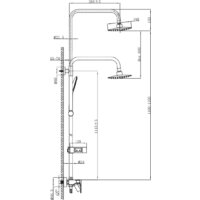 Душевая система  Lemark Tropic LM7002BL - Превью изображения №2 — Интернет-магазин Time-Shop