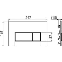 Панель смыва Alcaplast M570 - Превью изображения №2 — Интернет-магазин Time-Shop
