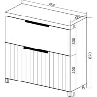  Viant Тумба под умывальник Сицилия Moduo 80 VSIC80MDBEL-T2Y - Превью изображения №7 — Интернет-магазин Time-Shop
