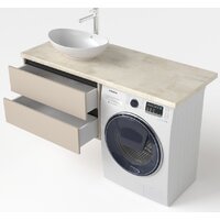  Дабер Тумба под умывальник Т3.8.0.17Ч (бежевый/черный) - Превью изображения №4 — Интернет-магазин Time-Shop