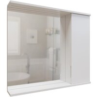  Mixline Шкаф с зеркалом для ванной Лайн 80 553018 (правый, с подсветкой) - Превью изображения №2 — Интернет-магазин Time-Shop
