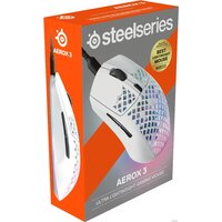 Игровая мышь SteelSeries Aerox 3 2022 Edition (белая) - Превью изображения №6 — Интернет-магазин Time-Shop