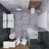 Душевой уголок Triton Вента Хром А1 100х100 без поддона (прозрачное стекло) - Превью изображения №5 — Интернет-магазин Time-Shop