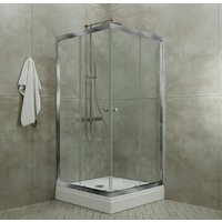 Душевой уголок Triton Вента Хром А1 100х100 без поддона (прозрачное стекло) - Превью изображения №4 — Интернет-магазин Time-Shop