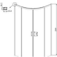 Душевой уголок Ambassador Queen Black 11011202 100х100 - Превью изображения №8 — Интернет-магазин Time-Shop