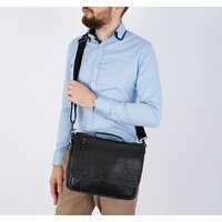 Портфель Poshete 253-7501-24-BLK (черный) - Превью изображения №9 — Интернет-магазин Time-Shop