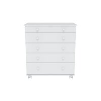 Детский комод Incanto Oskar V 800/5 PK-0004/0 (белый) - Превью изображения №2 — Интернет-магазин Time-Shop