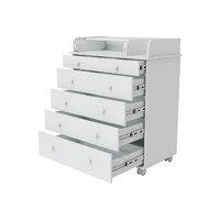 Детский комод Incanto Oskar V 800/5 PK-0004/0 (белый) - Превью изображения №7 — Интернет-магазин Time-Shop