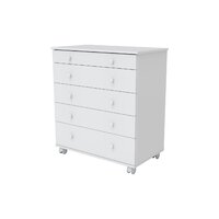 Детский комод Incanto Oskar V 800/5 PK-0004/0 (белый) - Превью изображения №5 — Интернет-магазин Time-Shop