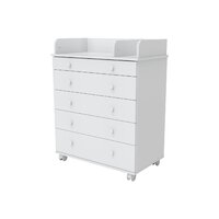 Детский комод Incanto Oskar V 800/5 PK-0004/0 (белый) - Превью изображения №4 — Интернет-магазин Time-Shop