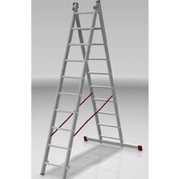 Лестница-стремянка Новая высота NV 522 двухсекционная индустриальная 2x10 ступеней - Превью изображения №3 — Интернет-магазин Time-Shop