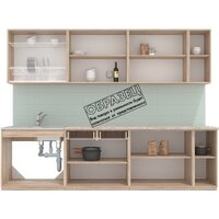 Готовая кухня Интерлиния Мила 27 (бетон лайт/антрацит/опал светлый) - Превью изображения №4 — Интернет-магазин Time-Shop