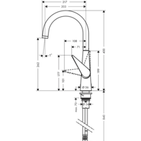 Смеситель Hansgrohe Talis S 72810000 - Превью изображения №2 — Интернет-магазин Time-Shop