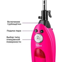 Паровая швабра Kitfort KT-3940 - Превью изображения №3 — Интернет-магазин Time-Shop