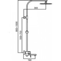 Душевая система  Hansen HL33095-C - Превью изображения №5 — Интернет-магазин Time-Shop