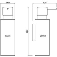Дозатор для жидкого мыла Aquatek Оберон AQ4205BG (золото) - Превью изображения №2 — Интернет-магазин Time-Shop
