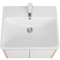  Акватон Тумба с умывальником Сканди Doors 55 1A2788K0SDB20 (белый/дуб верона) - Превью изображения №6 — Интернет-магазин Time-Shop