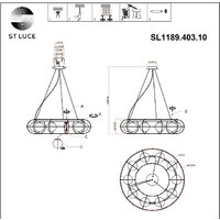 Подвесная люстра ST Luce SL1189.403.10 - Превью изображения №6 — Интернет-магазин Time-Shop