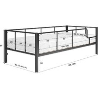 Двухъярусная кровать Князев Мебель Турнео 1 ТУ1.90.200.Ч (черный муар) - Превью изображения №14 — Интернет-магазин Time-Shop