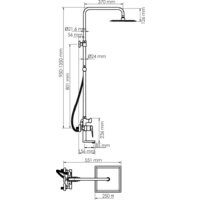 Душевая система  Wasserkraft A16701 - Превью изображения №2 — Интернет-магазин Time-Shop