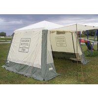 Тент-шатер Camping World Green Hotel Volga 138199 (зеленый/бежевый) - Превью изображения №5 — Интернет-магазин Time-Shop