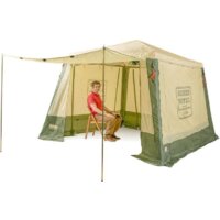 Тент-шатер Camping World Green Hotel Volga 138199 (зеленый/бежевый) - Превью изображения №7 — Интернет-магазин Time-Shop