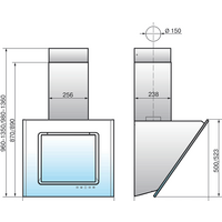 Кухонная вытяжка Elikor Оникс 90П-1000-Е4Д (белый) - Превью изображения №2 — Интернет-магазин Time-Shop
