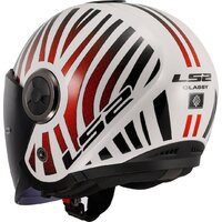 Мотошлем LS2 OF620 Classy Cool (M, белый/красный) - Превью изображения №3 — Интернет-магазин Time-Shop