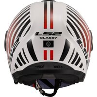 Мотошлем LS2 OF620 Classy Cool (M, белый/красный) - Превью изображения №4 — Интернет-магазин Time-Shop