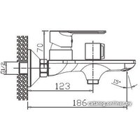 Смеситель Haiba HB60505 (хром) - Превью изображения №2 — Интернет-магазин Time-Shop