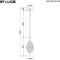 Припотолочная люстра ST Luce SL6130.403.06 - Превью изображения №5 — Интернет-магазин Time-Shop